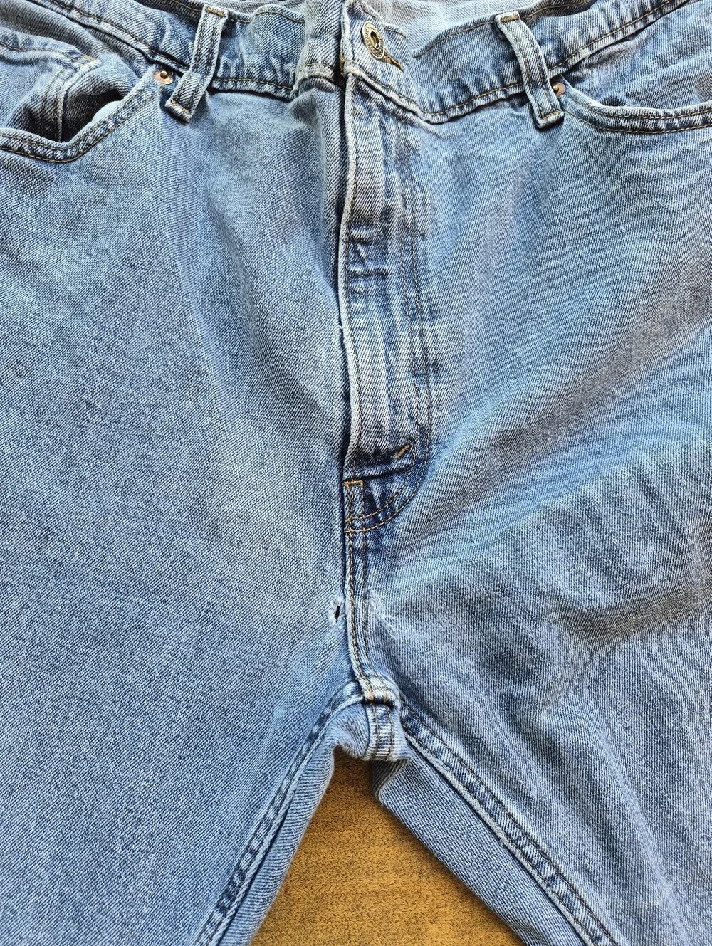 Levi's Jeans Mens 40x28 Signature Gold Relaxed Straight Stretch Denim Light Wash